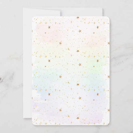 Uitnodiging voor het douchen van baby's uit baby s (Achterkant)