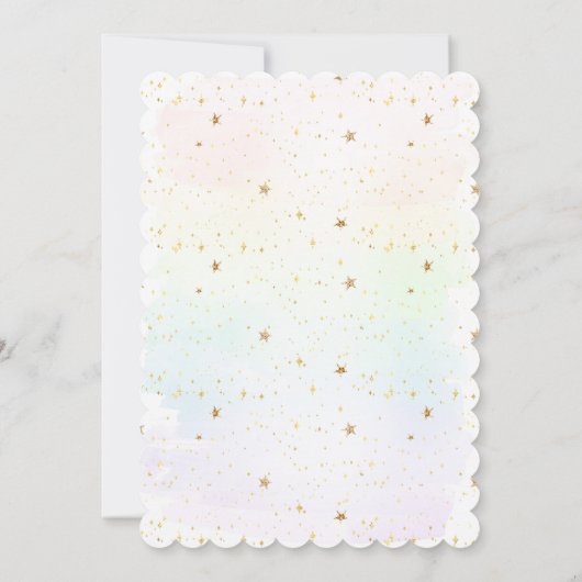 Uitnodiging voor het douchen van baby's uit baby s (Achterkant)