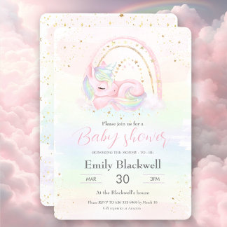 Uitnodiging voor het douchen van baby's uit baby s