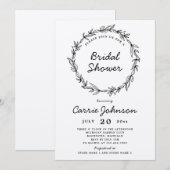 Uitnodiging voor het douchen van de grote bridale (Voorkant / Achterkant)