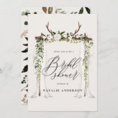 Uitnodiging voor het douchen van gebloeddzalen (Voorkant / Achterkant)