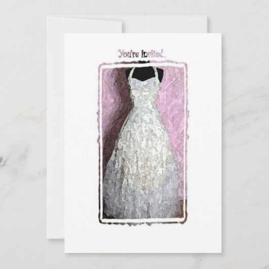  uitnodiging voor het dress-douche (Voorkant)