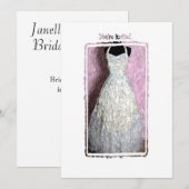  uitnodiging voor het dress-douche (Voorkant / Achterkant)