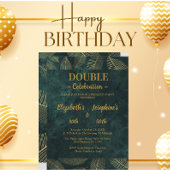 Uitnodiging voor het dubbele verjaardagsfeest van 