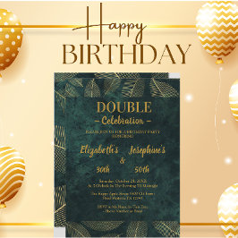 Uitnodiging voor het dubbele verjaardagsfeest van 