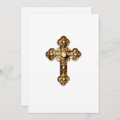 Uitnodiging voor het eerst  Gold Cross van de Geme (Voorkant / Achterkant)