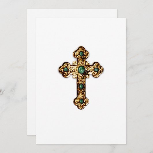 Uitnodiging voor het eerst Gold Cross van de Geme (Voorkant / Achterkant)