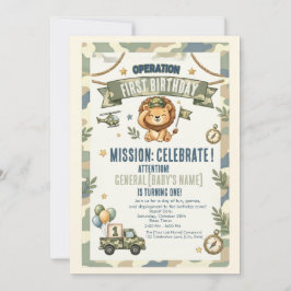 Uitnodiging voor het Eerste Verjaardagsfeest van O