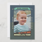 Uitnodiging voor het eerste verjaardagsfeest van R (Voorkant)