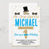 Uitnodiging voor het eerste verjaardagsfeestje van (Voorkant / Achterkant)