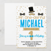 Uitnodiging voor het eerste verpartyfeest van mene (Voorkant / Achterkant)