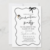 Uitnodiging voor het eindexamenfeest Klas van 2025 (Voorkant)