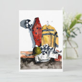 Uitnodiging voor het enthousiasme van het paard. (Staand voorkant)