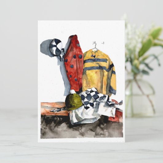 Uitnodiging voor het enthousiasme van het paard. (Staand voorkant)