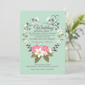 Uitnodiging voor het eten van een lente (Staand voorkant)