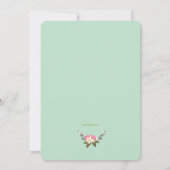 Uitnodiging voor het eten van een lente (Achterkant)