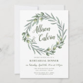 Uitnodiging voor het eten van een zomerblad (Voorkant)