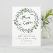 Uitnodiging voor het eten van een zomerblad (Staand voorkant)