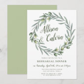 Uitnodiging voor het eten van een zomerblad (Voorkant / Achterkant)