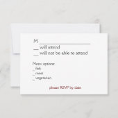 Uitnodiging voor het eten van wijn (Achterkant)