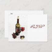 Uitnodiging voor het eten van wijn (Voorkant / Achterkant)