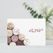 Uitnodiging voor het eten van wijn (Staand voorkant)