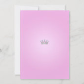 Uitnodiging voor het Etnisch Prinses Baby shower,  (Achterkant)