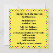 Uitnodiging voor het Feest (Achterkant)