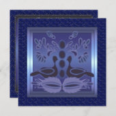 Uitnodiging voor het feest ter ere van de huwelijk (Voorkant / Achterkant)