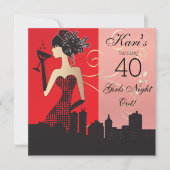 Uitnodiging voor het feest ter ere van je 40e verj (Voorkant)