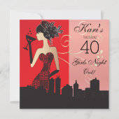 Uitnodiging voor het feest ter ere van je 40ste ve (Voorkant)