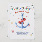 Uitnodiging voor het feest van de nautische botenp (Voorkant / Achterkant)