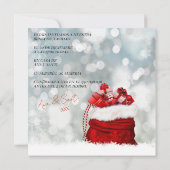 Uitnodiging Voor Het Feestelijke Kerstfeest (Achterkant)