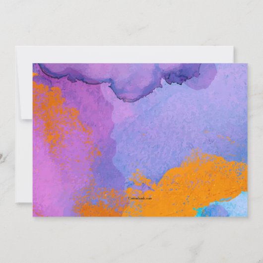 Uitnodiging voor het festival van Holi (Achterkant)