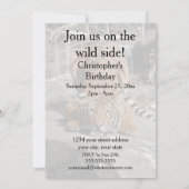 uitnodiging voor het forelleren van tijger (Achterkant)