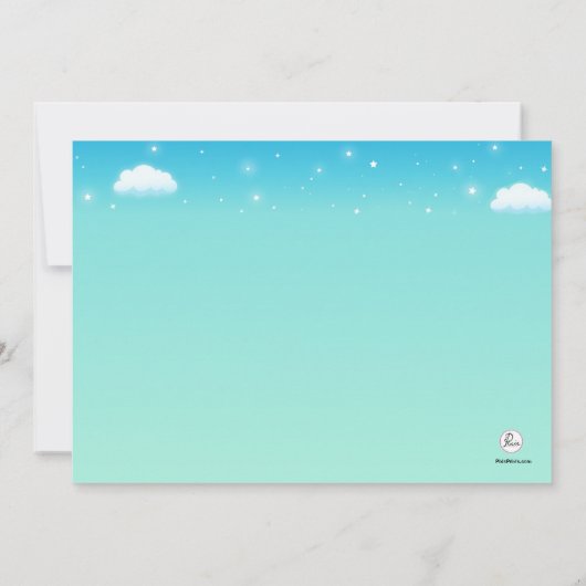 Uitnodiging voor het Golf van kinderen (Achterkant)