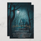 Uitnodiging voor het Haunting Halloween Party (Voorkant / Achterkant)