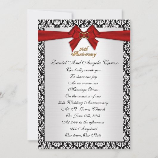 Uitnodiging voor het hernieuwen van de huwelijksge (Voorkant)