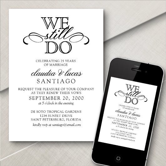 Uitnodiging voor het hernieuwen van geloften