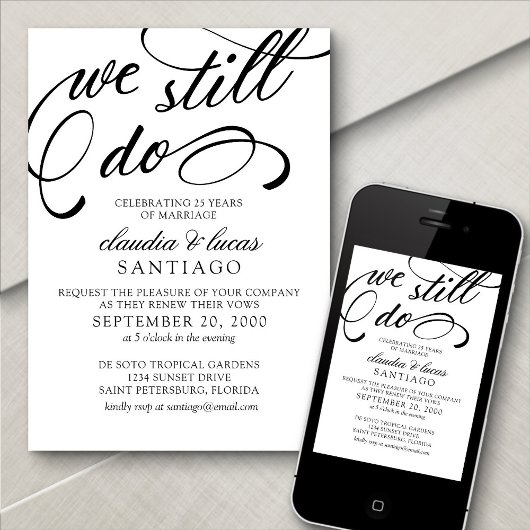 Uitnodiging voor het hernieuwen van geloften