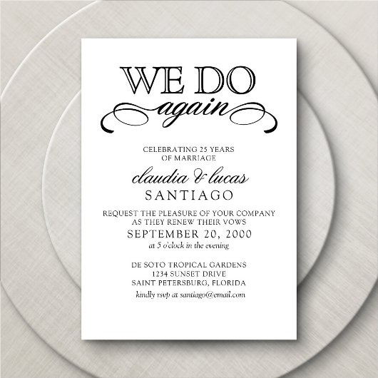 Uitnodiging voor het hernieuwen van geloften