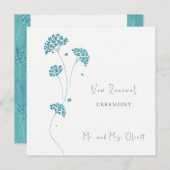 Uitnodiging voor het hernieuwen van geloften met M (Voorkant / Achterkant)