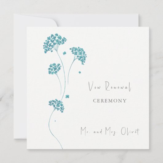 Uitnodiging voor het hernieuwen van geloften met M (Voorkant)