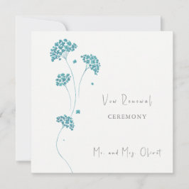 Uitnodiging voor het hernieuwen van geloften met M