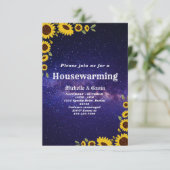 uitnodiging voor het houden van zonnebloemen (Staand voorkant)