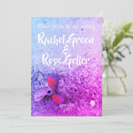  uitnodiging voor het huwelijk (Staand voorkant)