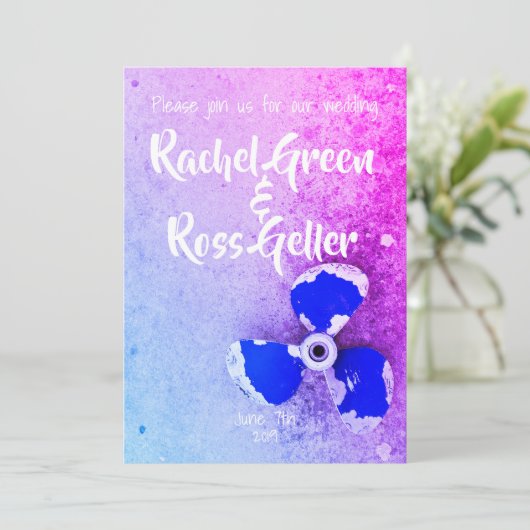  uitnodiging voor het huwelijk (Staand voorkant)