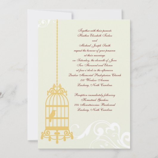 uitnodiging voor het huwelijk (Voorkant)