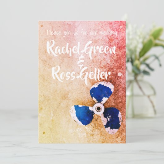  uitnodiging voor het huwelijk (Staand voorkant)