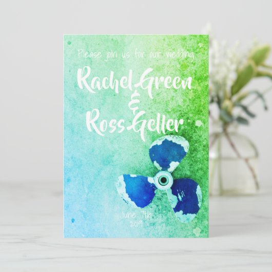 uitnodiging voor het huwelijk (Staand voorkant)